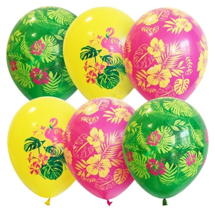 Шар латексный 12" «Гавайская вечеринка», набор 25 шт.  Latex Occidental