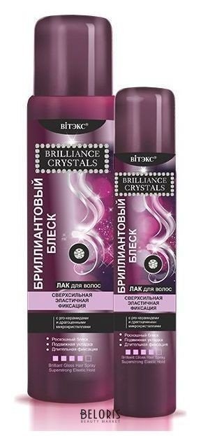 Лак для волос сверхсильной эластичной фиксации Бриллиантовый блеск Белита - Витекс Brilliance Crystals