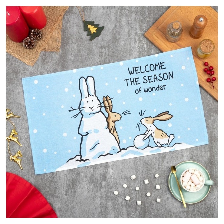 

Полотенце доляна Welcome The Season 35х60 см, 100% хлопок, 160 г/м2
