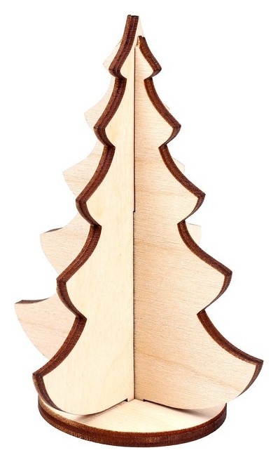 Модель из дерева «Ёлка сборная №3»