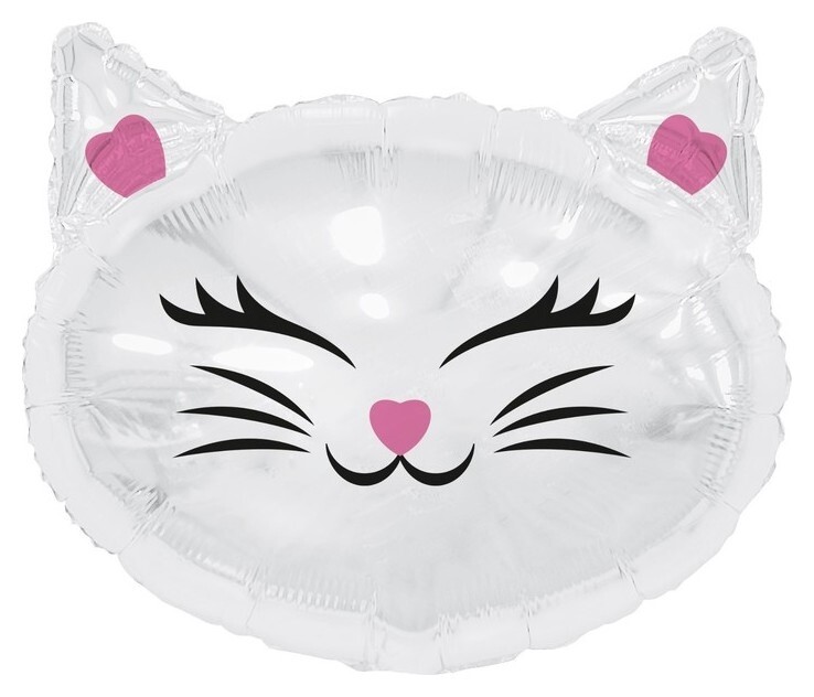 Шар фольгированный фигура 26""кошка", инд.упаковка  Agura