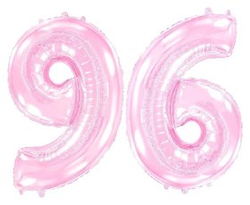 Шар фольгированный 40 "Цифра 6/9" розовый, Pink Flexmetal