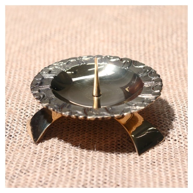 Подсвечник на 1 свечу "Триумф" латунь  