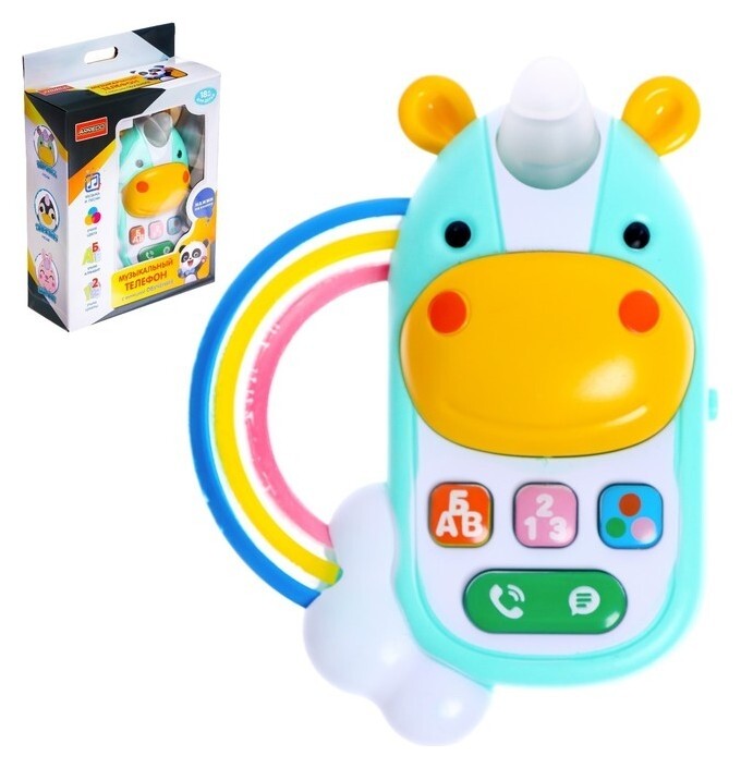 Игрушка музыкальная обучающая «Единорог»  