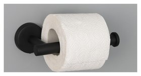 Держатель для туалетной бумаги, 16,2×2,5×9,5 см, нержавеющая сталь, цвет чёрный 