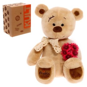 Мягкая игрушка «Медведь Misha с цветами», 30 см KULT of toys