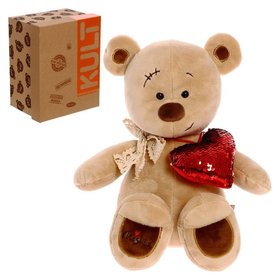 Мягкая игрушка «Медведь Misha с сердцем», 30 см KULT of toys