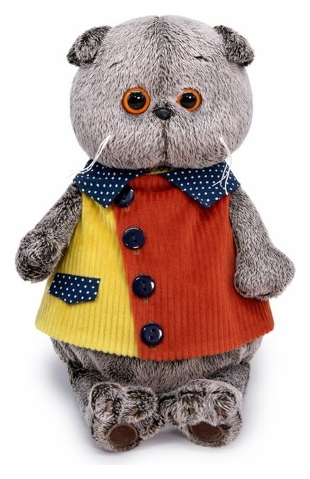 Мягкая игрушка «Басик в вельветовом жилете», 22 см  Басик и Ко