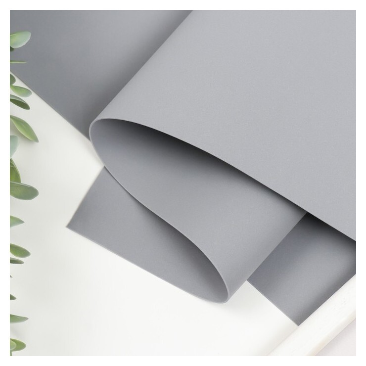 Фоамиран "Серый" 1 мм набор 10 листов 50х50 см  