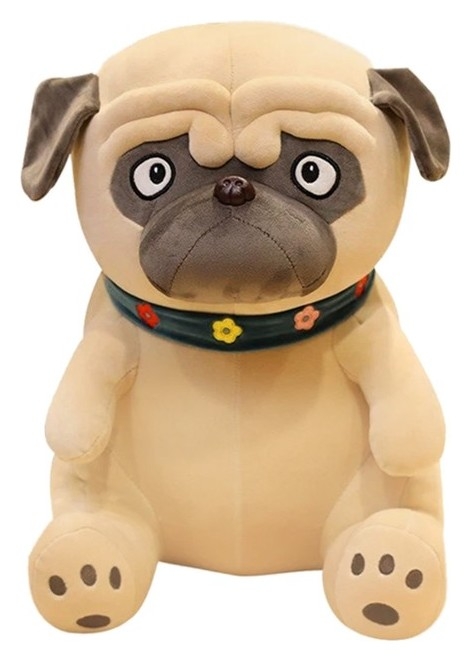 Мягкая игрушка Собака мопс, 32 см