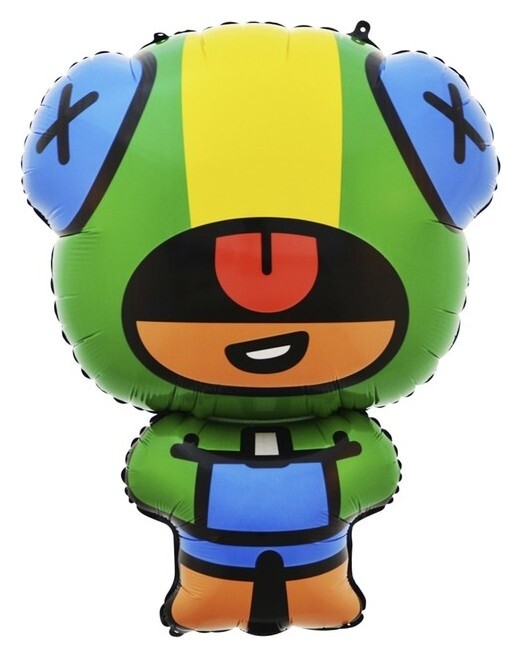 Шар фольгированный 34 «Бравл старс. леон», фигура, 1 шт.  Дон Баллон