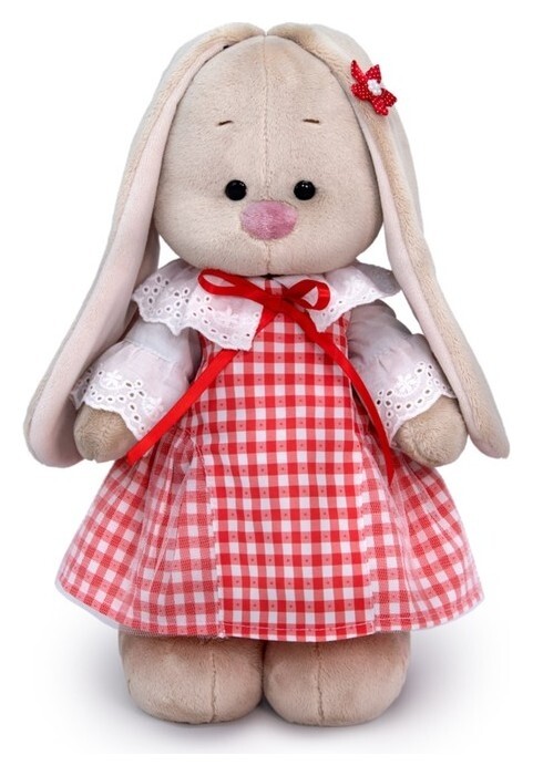 Мягкая игрушка «Зайка Ми в сарафане в клетку», 32 см Зайка Ми