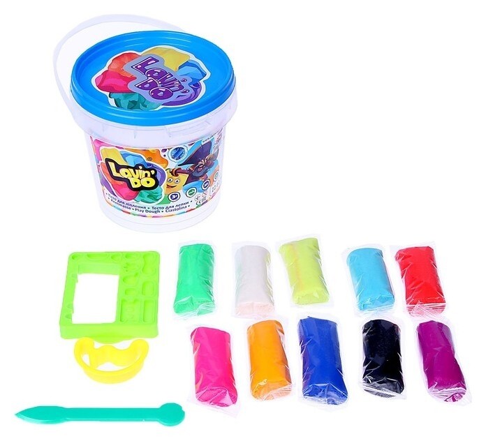 Набор теста для лепки в ведре «Для юных мальчиков»  Lovin'do