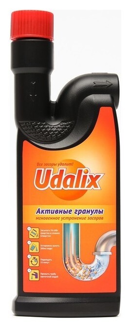 Cредство для устранения засоров Udalix гранулированное 500 г  Udalix