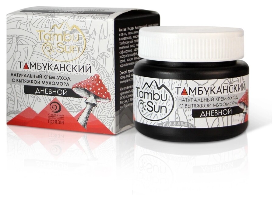 Крем для лица с вытяжкой мухомора Дневной  Tambu Sun
