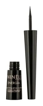 Подводка для век стойкая глянцевая черная Energia  Ninelle