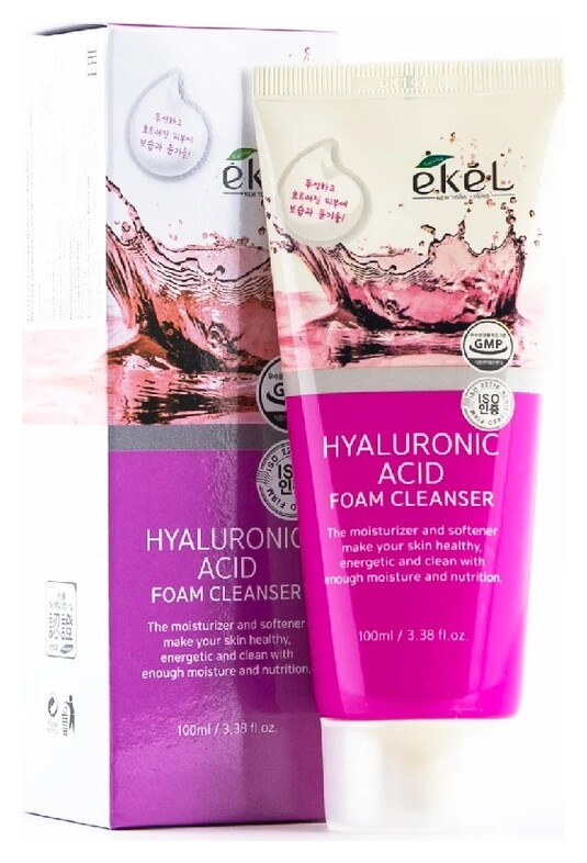 Пенка для лица нежная с гиалуроновой кислотой Hyaluronic Acid Foam Cleanser  Ekel