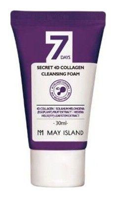 Пенка для лица очищающая 4 коллагена 7 Days Secret 4D Collagen Cleansing Foam  May Island