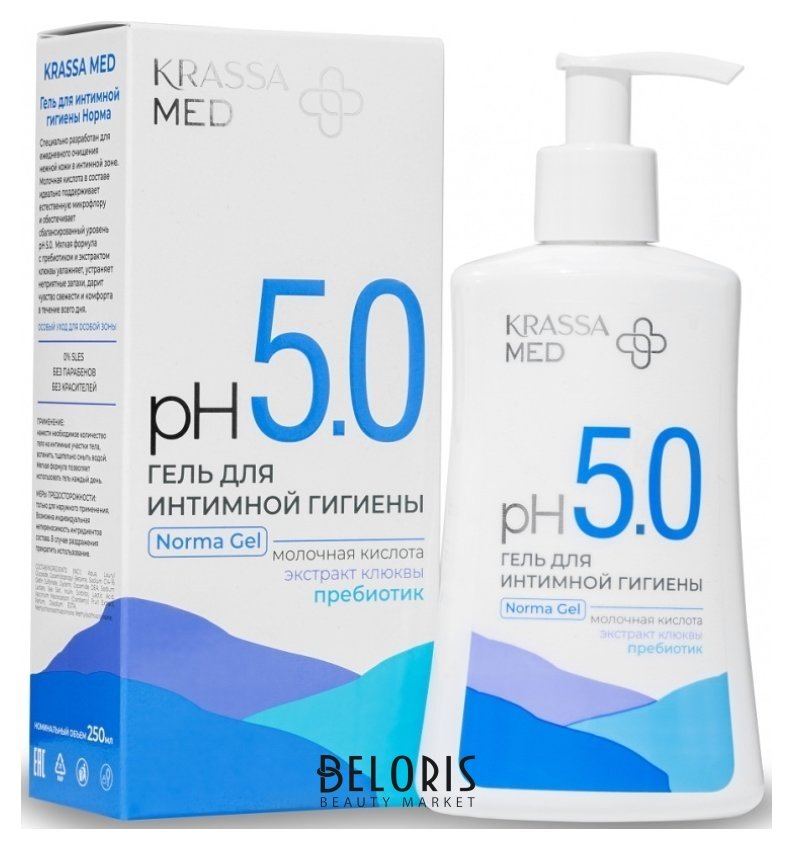 Гель для интимной гигиены Норма бессульфатный KRASSA MED