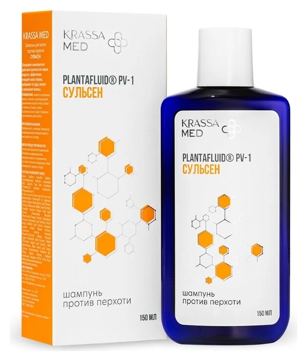 Шампунь для волос против перхоти Сульсен KRASSA MED