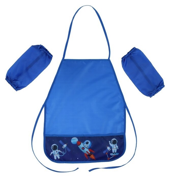 Фартук для труда + нарукавники Cosmolife, 490 х 390/250 х 120 мм, (Рост 116-152 см)  Пчелка