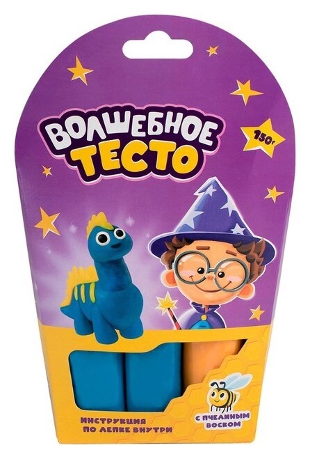Тесто для лепки «Волшебное тесто. динозавр синий» 150 г  
