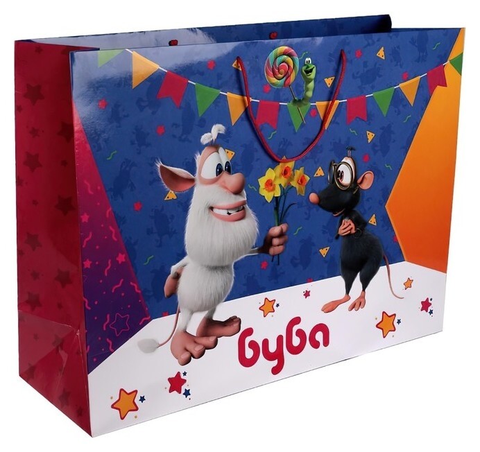 Пакет подарочный глянцевый «Буба», 45 × 60 × 20 см  