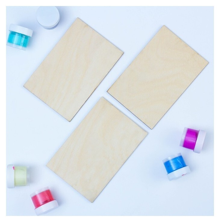 Заготовка "Прямоугольник", набор 3 штуки 15х10х0,3 см ТД ДМ