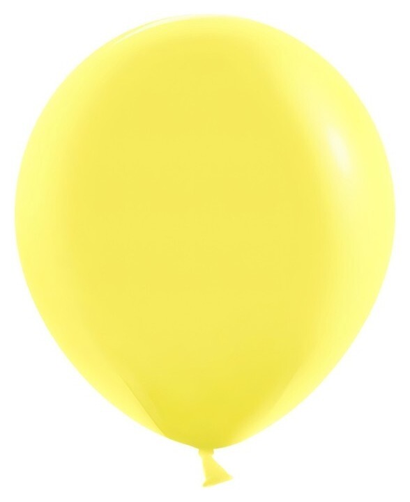 Шар латексный 18", жёлтый, пастель, набор 25 шт.  Шаринг