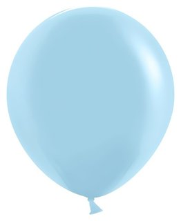 Шар латексный 18", голубой, пастель, набор 25 шт. Шаринг