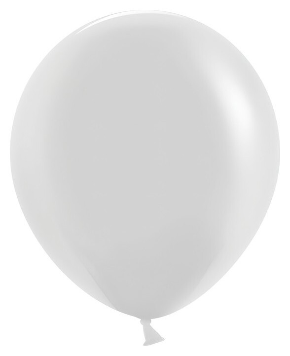 Шар латексный 18", прозрачный, кристалл, набор 25 шт.  Шаринг