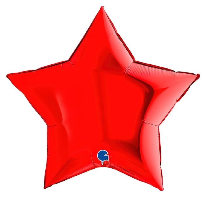 Шар фольгированный звезда 36