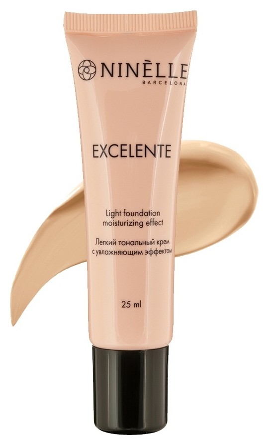 Тональный крем для лица легкий с тонирующим эффектом Excelente  Ninelle