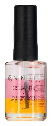 Масло для ногтей и кутикулы трехцветное Brillante Тон 205  Ninelle