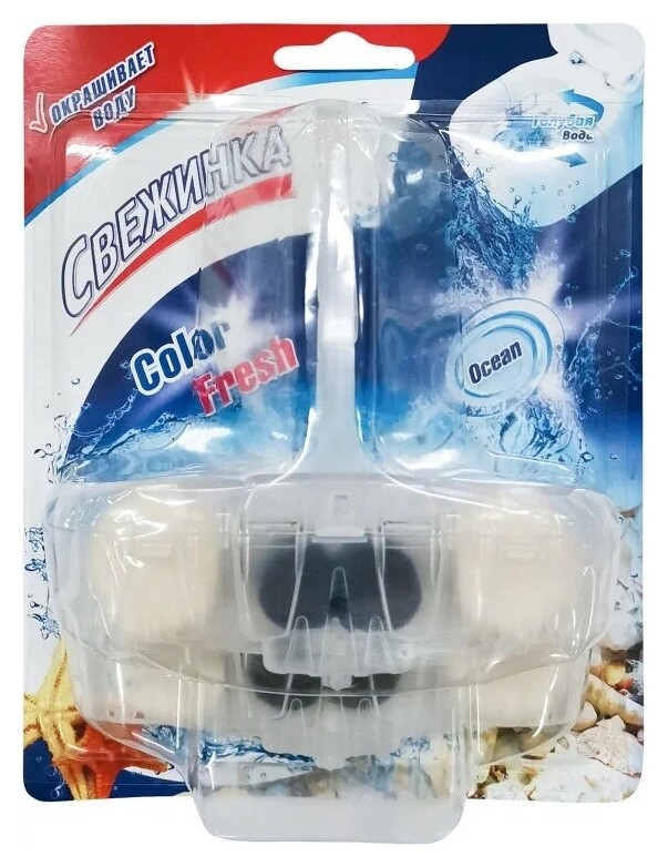 Блок для унитаза гигиенический Голубая вода Color Fresh  Свежинка