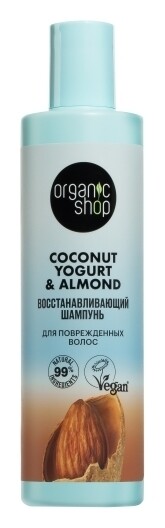 Шампунь для поврежденных волос Восстанавливающий  Organic Shop