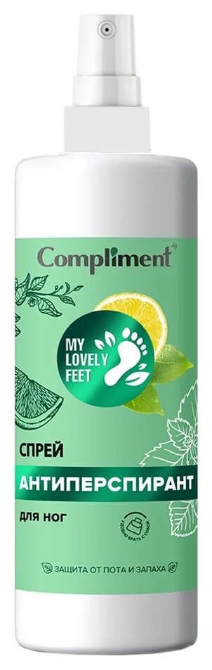 Спрей-антиперспирант для ног  Compliment