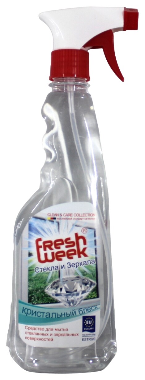 Средство для мытья стекол и зеркал Кристальный блеск  FreshWeek