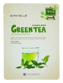 Маска для лица с экстрактом зеленого чая S+MIRACLE LS COSMETIC