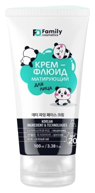 Матирующий крем-флюид для лица Family cosmetics