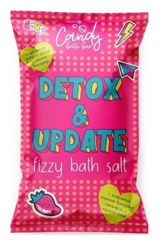 Шипучая соль для ванн Detox & Update Laboratory Katrin Candy bath bar