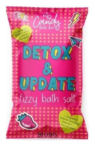 Шипучая соль для ванн Detox & Update Laboratory Katrin Candy bath bar