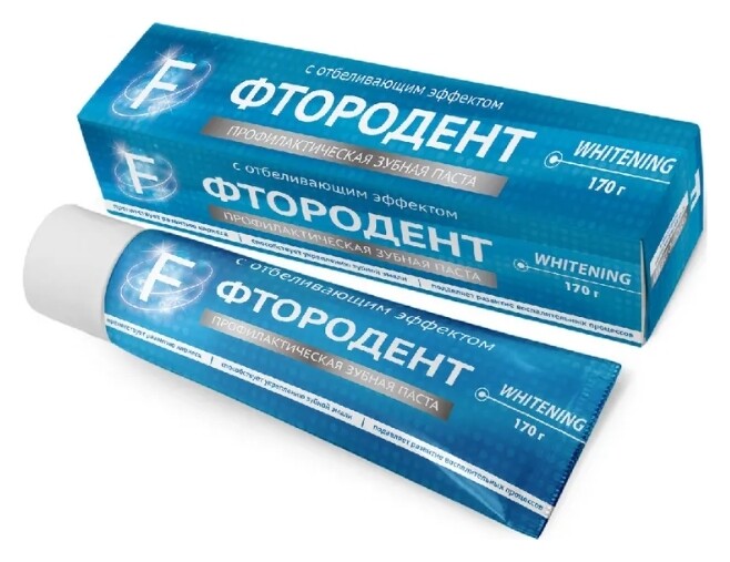Зубная паста с Отбеливающим эффектом  Фтородент