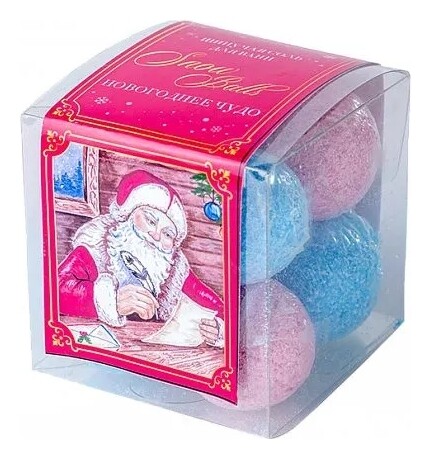 Набор шипучей соли для ванны Snow balls  Laboratory Katrin