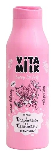 Шампунь для волос Малина и молоко  Vita&Milk