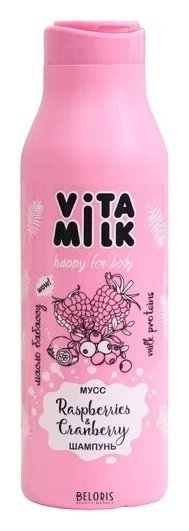 Шампунь для волос Малина и молоко Vita&Milk