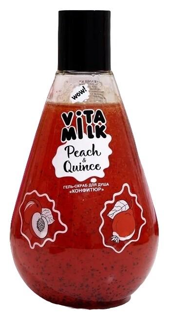 Гель-конфитюр для душа Персик и айва  Vita&Milk
