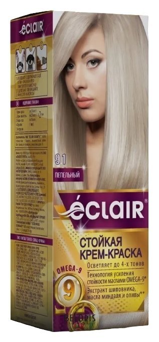 Cтойкая крем-краска для волос с маслами Omega 9 ECLAIR