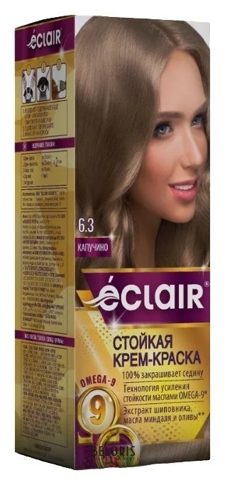 Cтойкая крем-краска для волос с маслами Omega 9 ECLAIR