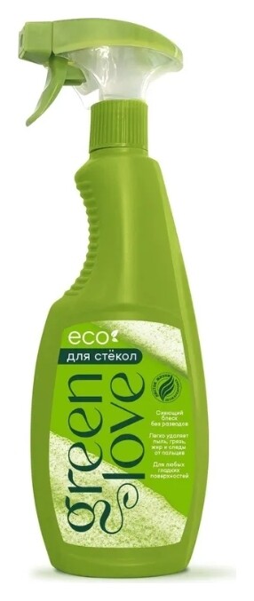 Спрей для чистки стекол и зеркал  Green Love